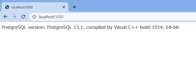 PostgreSQL version: PostgreSQL 13.1, compiled by Visual C++ build 1914, 64-bit