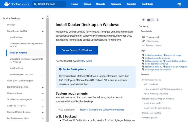 https://docs.docker.com/desktop/install/windows-install/